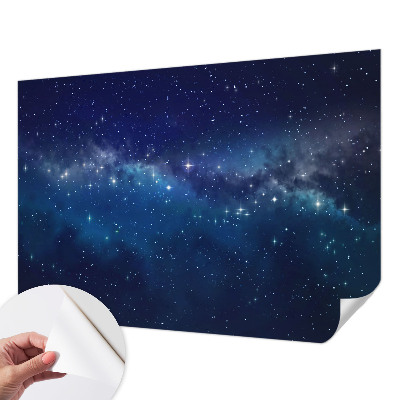 Peel and stick wall mural featuring a Starry Night design