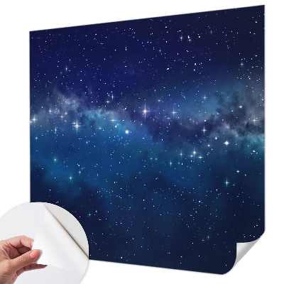 Peel and stick wall mural featuring a Starry Night design