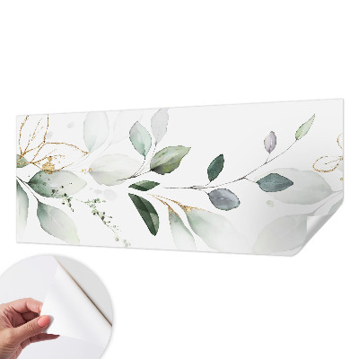Self-adhesive wall mural Green leaves