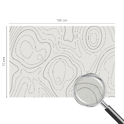 Peel and stick wallpaper mural with fluid lines design