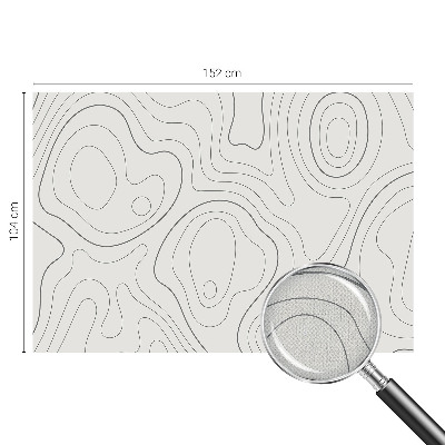 Peel and stick wallpaper mural with fluid lines design