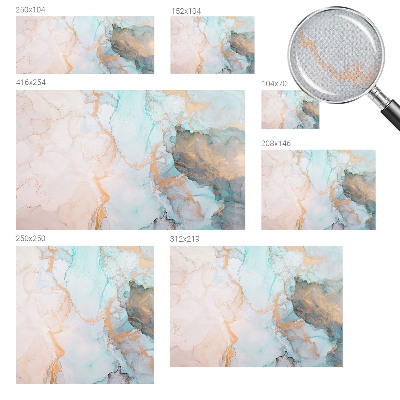 Stick-on wall mural Watercolor waves