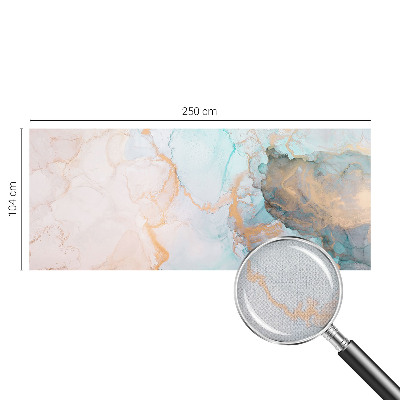 Stick-on wall mural with watercolor waves