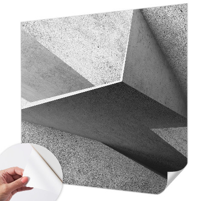 Self-adhesive photo wallpaper with a geometric structures design