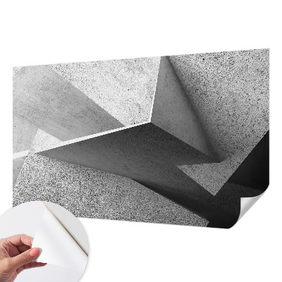 Self-adhesive photo wallpaper with a geometric structures design