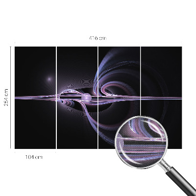 Peel and stick wall mural for bedroom Cosmic abstraction