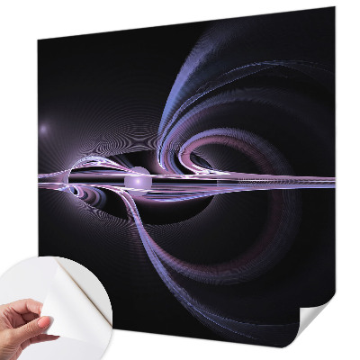 Peel and stick wall mural for bedroom with a cosmic abstraction design