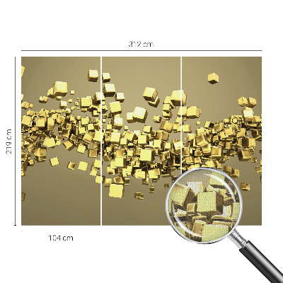 Nursery wall mural Creative cubes