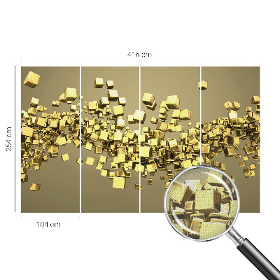 Nursery wall mural Creative cubes