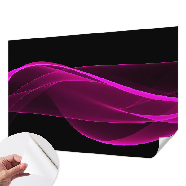 3D wall mural Pink ribbons