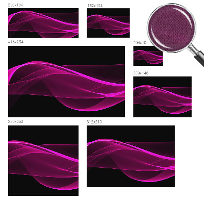 3D wall mural Pink ribbons