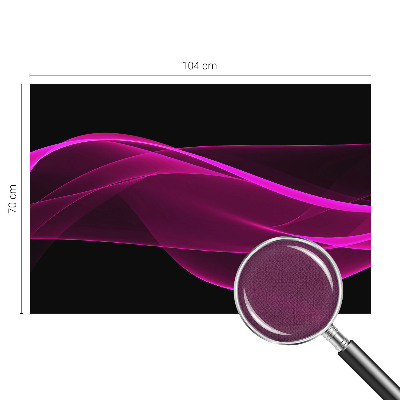 3D wall mural with pink ribbon pattern