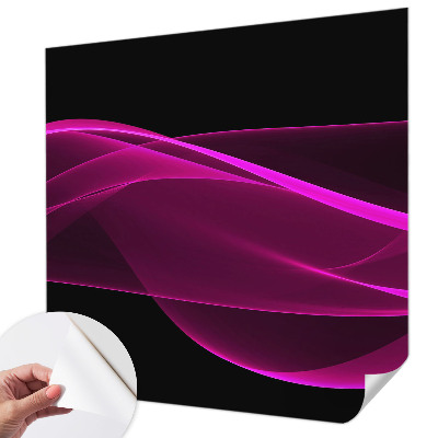 3D wall mural Pink ribbons