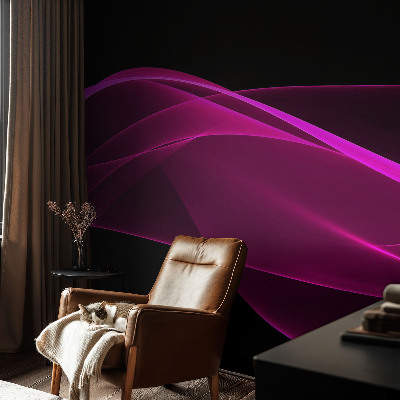 3D wall mural Pink ribbons