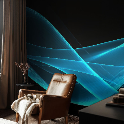 Baby room wall mural Eye-catching waves