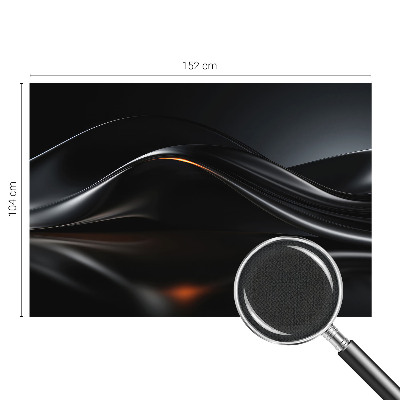 3D photo wallpaper mural with a metallic waves design