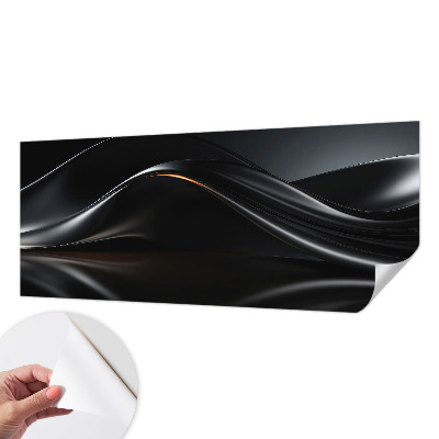 3D photo wallpaper mural Metallic waves