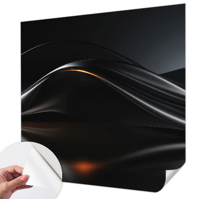 3D photo wallpaper mural Metallic waves