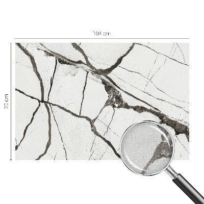 Peel and stick wall mural featuring a marble crack pattern