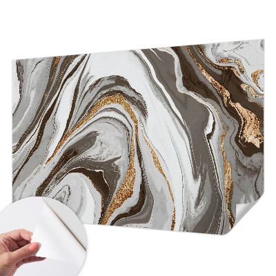 Peel and stick wallpaper mural Marble swirls