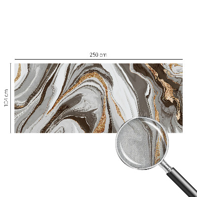 Peel and stick wallpaper mural with marble swirl pattern