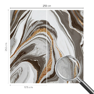 Peel and stick wallpaper mural with marble swirl pattern