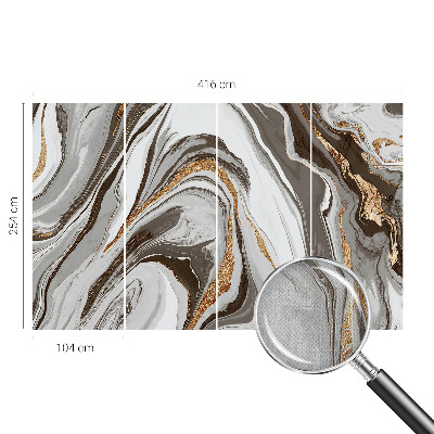 Peel and stick wallpaper mural Marble swirls