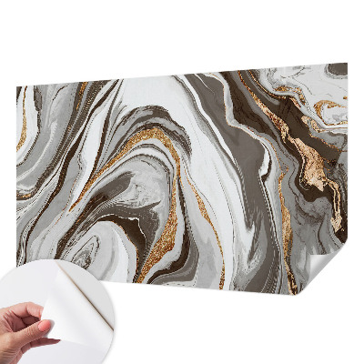 Peel and stick wallpaper mural Marble swirls