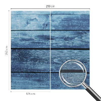 Stick-on wall mural with a rustic floor design