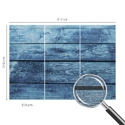 Stick-on wall mural with a rustic floor design