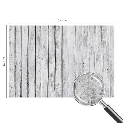 Removable wall mural with a wooden boards pattern