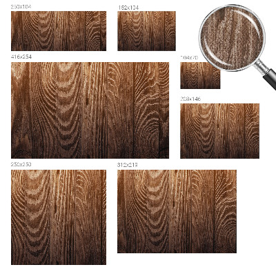 Removable wall mural wallpaper with a wooden rings design