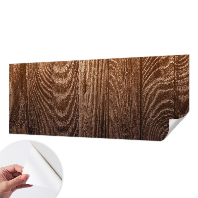 Removable wall mural wallpaper with a wooden rings design