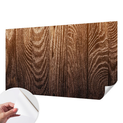 Removable wall mural wallpaper with a wooden rings design