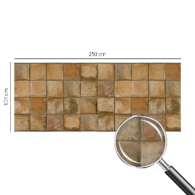 Peel and stick wall mural for kids' room Rustic mosaic