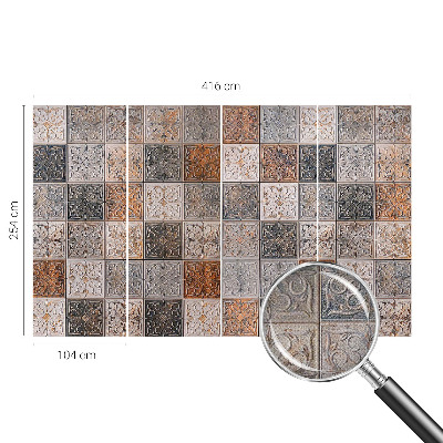 Nursery wall mural Ornamental tiles