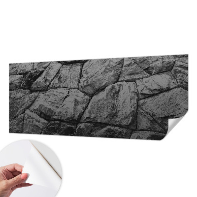 Baby room wall mural with stone texture