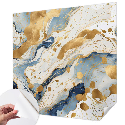 Peel and stick wall mural with an abstract elegant design