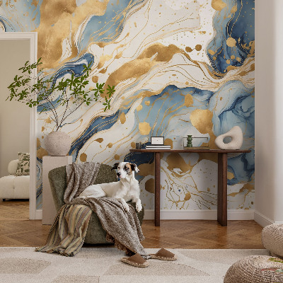 Peel and stick wall mural with an abstract elegant design