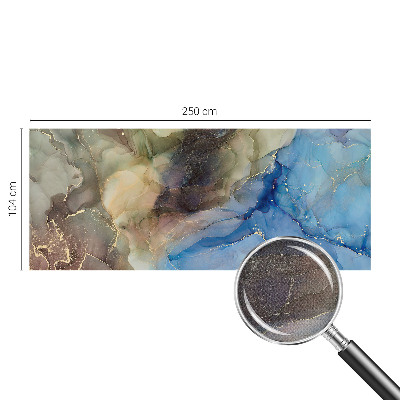Peel and stick wallpaper mural with a colorful abstract design
