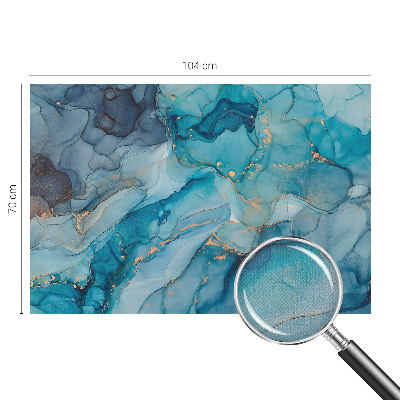 Self-adhesive wall mural Blue abstraction