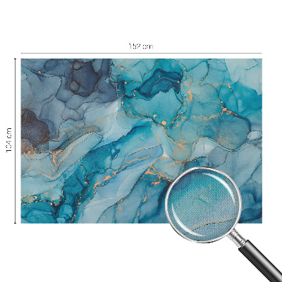 Self-adhesive wall mural Blue abstraction