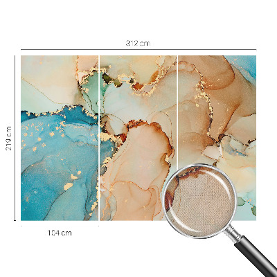 Self-adhesive photo wallpaper in a colorful abstract design