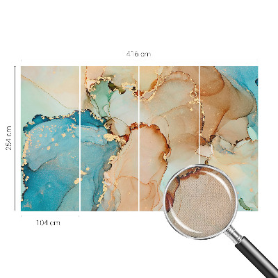 Self-adhesive photo wallpaper in a colorful abstract design