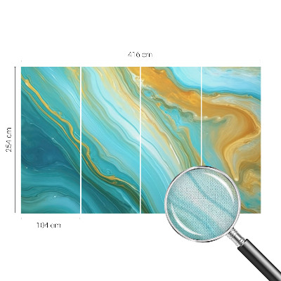Stick-on wall mural Abstract waves