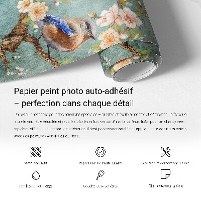 Removable wall mural wallpaper Colorful swirls