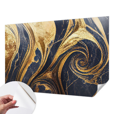 Peel and stick wall mural for living room with marble patterns