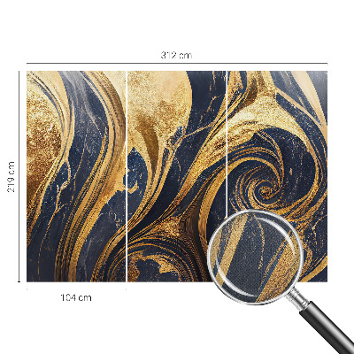 Peel and stick wall mural for living room with marble patterns