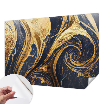 Peel and stick wall mural for living room with marble patterns