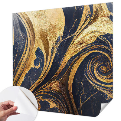 Peel and stick wall mural for living room with marble patterns